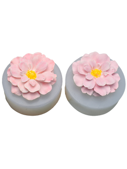 โมล(Mold) แม่พิมพ์ซิลิโคน ทำวุ้น ขนม สบู่ งานDiy รูปดอกไม้ (พิมพ์สีขาว)