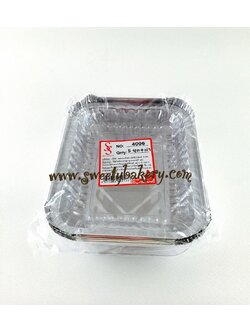 ถาดฟอยล์เหลี่ยม+ฝา NO.4006 (5ชุด/ห่อ)