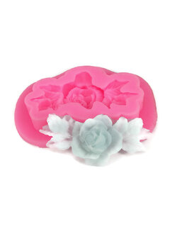 โมล(Mold) แม่พิมพ์ซิลิโคน ทำวุ้น ขนม สบู่ งานDiy รูปดอกกุหลาบ (พิมพ์ 3 มิติ)