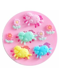 แม่พิมพ์ ซิลิโคน สำหรับทำฟองดองท์ กัมเพส รูปแกะ