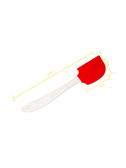 ไม้พายซิลิโคน ด้ามพลาสติก 27*6.5 cm.