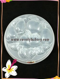 แม่พิมพ์ขนม แม่พิมพ์วุ้น แม่พิมพ์พลาสติก แม่พิมพ์วุ้นปอนด์ รูปผลไม้รวม 20 cm. ลายที่ 1039
