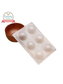 แม่พิมพ์ขนม แม่พิมพ์วุ้น แม่พิมพ์พลาสติกขุ่น รูปครึ่งวงกลม