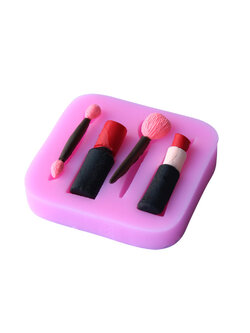 แม่พิมพ์ ซิลิโคน สำหรับทำฟองดองท์ กัมเพส รูปลิปสติก