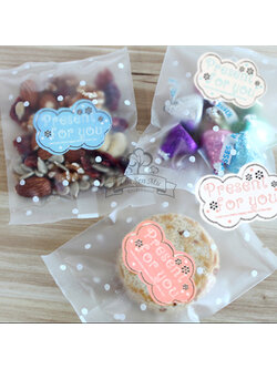 สติ๊กเกอร์ติดปากถุง Present for you 24 ดวง/แผ่น