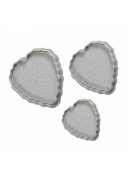 ที่พิมพ์ลายฟองดองท์ พิมพ์กดคุกกี้ รูปหัวใจ(ใหญ่) 3 ชิ้น/แพ็ค