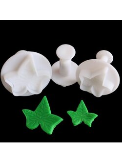 ที่พิมพ์ลายฟองดองท์ พิมพ์กดคุกกี้ ใบเมเปิ้ล(ใหญ่) 3 ชิ้น/แพ็ค