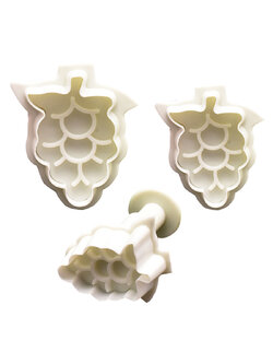 ที่พิมพ์ลายฟองดองท์ พิมพ์กดคุกกี้ รูปองุ่น 3 ชิ้น/แพ็ค