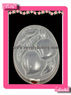 แม่พิมพ์ขนม แม่พิมพ์วุ้น แม่พิมพ์พลาสติก แม่พิมพ์วุ้นปอนด์ รูปมะม่วงคู่ 20 cm. ลายที่ 1032