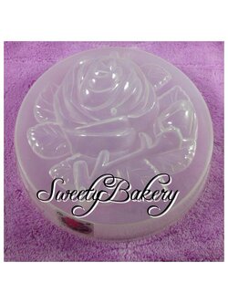แม่พิมพ์ขนม แม่พิมพ์วุ้น แม่พิมพ์พลาสติก แม่พิมพ์วุ้นปอนด์ ลายดอกกุหลาบ 20 cm. ลายที่ 1048