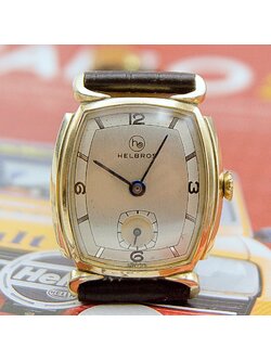 นาฬิกาเก่า HELBROS ไขลานสองเข็มครึ่ง
