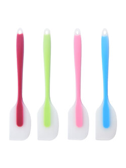 ไม้พายซิลิโคนทั้งด้าม 27.5x5.5 ซม. (เลือกสีไม่ได้ คละสีให้ตามล็อตการผลิตค่ะ)