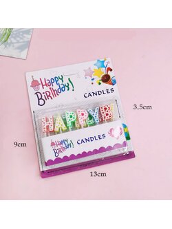 เทียนตกแต่งเค้ก เทียนวันเกิด Happy Birthday