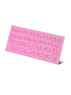 ซิลิโคนสำหรับทำฟองดองท์ กัมเพส รูป a-z