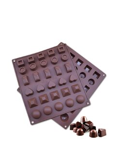 แม่พิมพ์ซิลิโคน พิมพ์สบู่ พิมพ์วุ้น พิมพ์ขนม คละลาย 30 ช่อง