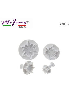 ที่พิมพ์ลายฟองดองท์ พิมพ์กดคุกกี้ รูปดาว (ใหญ่) 4 ชิ้น/แพ็ค