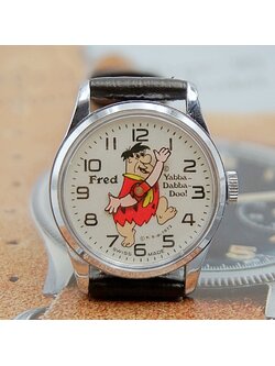 นาฬิกาเก่า FRED FLINTSTONE ไขลาน