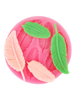 แม่พิมพ์ ซิลิโคน สำหรับทำฟองดองท์ กัมเพส ขนนก