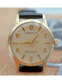 นาฬิกาเก่า CARAVELLE ไขลาน