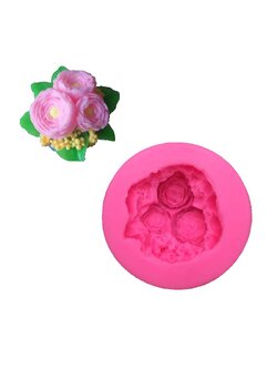 โมล(Mold) แม่พิมพ์ซิลิโคน ทำวุ้น ขนม สบู่ งานDiy รูปดอกมะลิซ้อน