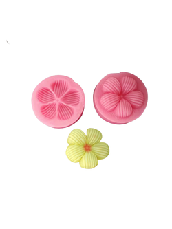 แม่พิมพ์ซิลิโคนสำหรับทำฟองดองท์ กัมเพส รูปดอกไม้ (แม่พิมพ์สีเขียว)