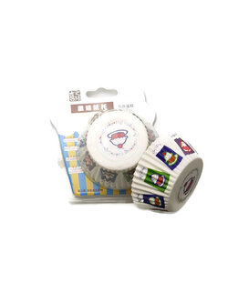 กระทงจีบคัพเค้ก ลวดลาย 5*3*7cm.