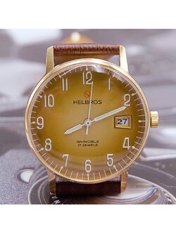 นาฬิกาเก่า HELBROS ไขลาน