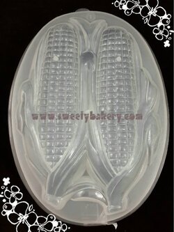 แม่พิมพ์ขนม แม่พิมพ์วุ้น แม่พิมพ์พลาสติก แม่พิมพ์วุ้นปอนด์ รูปข้าวโพดคู่ 20 cm. ลายที่ 1012