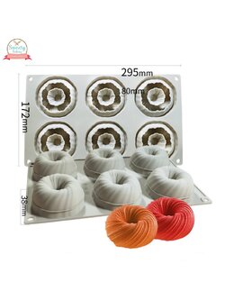 แม่พิมพ์ซิลิโคน พิมพ์สบู่ พิมพ์วุ้น พิมพ์ขนม รูปม้วนด้าย