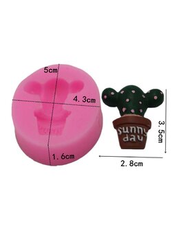 โมล(Mold) แม่พิมพ์ซิลิโคน ทำวุ้น ขนม สบู่ งานDiy รูปกระบองเพชร แคคตัส (เล็ก)