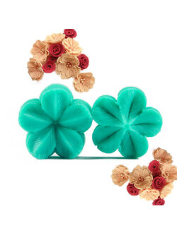 แม่พิมพ์ ซิลิโคน สำหรับทำฟองดองท์ กัมเพส รูปดอกไม้