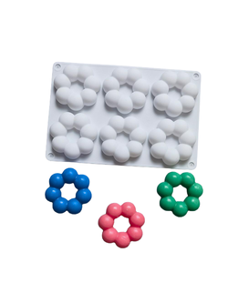 โมล(Mold) แม่พิมพ์ซิลิโคน ทำวุ้น ขนม สบู่ งานdiy ทรงพอนเดอริง 6 ช่อง