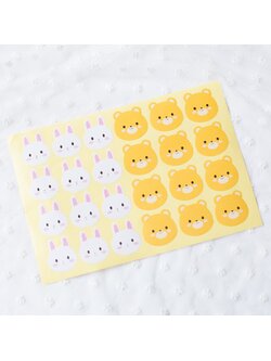 สติ๊กเกอร์ติดปากถุง 24 ดวง/แผ่น