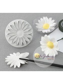 ที่พิมพ์ลายฟองดองท์ พิมพ์กดคุกกี้ Sun flower 3 ชิ้น/แพ็ค (ไม่มีสปริง) (ใหญ่)