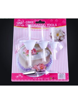 ชุดอุปกรณ์ตกแต่งหน้าครีมเค้ก ชุดทำดอกลิลลี่ 9 ชิ้น/เซต
