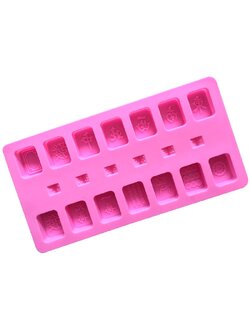 แม่พิมพ์ซิลิโคน พิมพ์สบู่ พิมพ์วุ้น พิมพ์ขนม รูปไพ่นกกระจอก