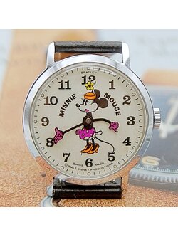 นาฬิกาเก่า MINNIE MOUSE ไขลาน