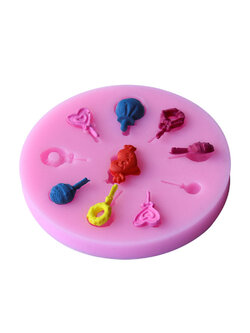 แม่พิมพ์ ซิลิโคน สำหรับทำฟองดองท์ กัมเพส รูปเข็มกลัด