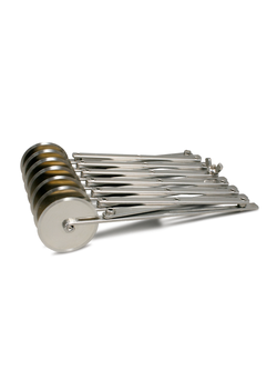 ลูกกลิ้งตัดพาย 7 ล้อ แบบเรียบ (สินค้านำเข้าเกาหลี)