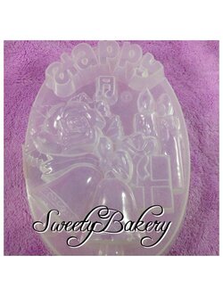 แม่พิมพ์ขนม แม่พิมพ์วุ้น แม่พิมพ์พลาสติก แม่พิมพ์วุ้นปอนด์ ลายคริสมาส์ 20 cm. ลายที่ 1010