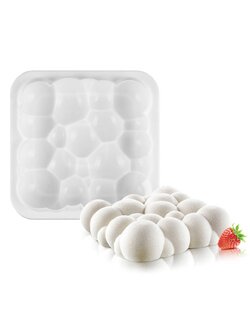 แม่พิมพ์ซิลิโคน พิมพ์สบู่ พิมพ์วุ้น พิมพ์ขนม รูปวงกลม 23*22.5*5.5 cm.