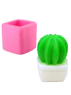 โมล(Mold) แม่พิมพ์ซิลิโคน ทำวุ้น ขนม สบู่ งานDiy รูปกระบองเพชร แคคตัส (ใหญ่)