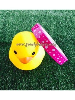 เทปแฟนซี ลายวงกลมขาว พื้นชมพู (50 หลา)