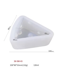 โมล(Mold) แม่พิมพ์ซิลิโคน ทำวุ้น ขนม สบู่ งานdiy รูปชีสเค้ก เนยแข็ง (กลาง)(SX-SW-43)