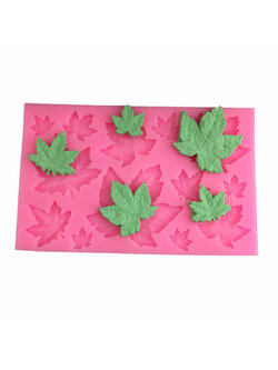 โมล(Mold) แม่พิมพ์ซิลิโคน ทำวุ้น ขนม สบู่ งานDiy รูปใบเมเปิ้ล