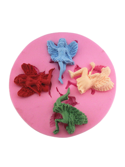 แม่พิมพ์ ซิลิโคน สำหรับทำฟองดองท์ กัมเพส รูปนางฟ้า