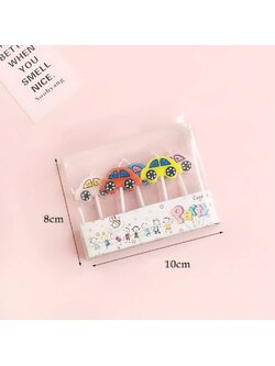 เทียนวันเกิด รูปรถยนต์ 5 ชิ้น/แพ็ค