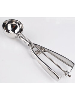 ที่ตักไอศครีมสแตนเลส แบบสปริง INOX (เยอรมันนี) NO.16 (⌀56 mm.)