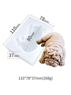 โมล(Mold) แม่พิมพ์ซิลิโคน ทำวุ้น ขนม สบู่ งานdiy รูปสุนัข