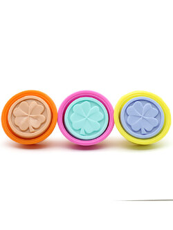 โมล(Mold) แม่พิมพ์ซิลิโคน ทำวุ้น ขนม สบู่ งานdiy รูปใบ clover (50 G.) (6 ชิ้น/แพ็ค)